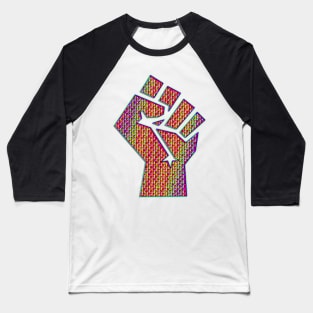 Psychedelic fist Baseball T-Shirt